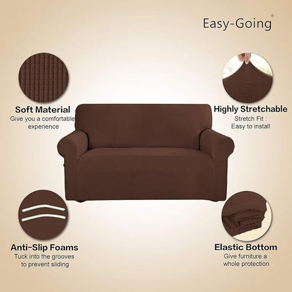 Easy-Going Stretch Sofa Slipcover 1-Piece Sofa Cover Furniture Protector Couch - Image 3