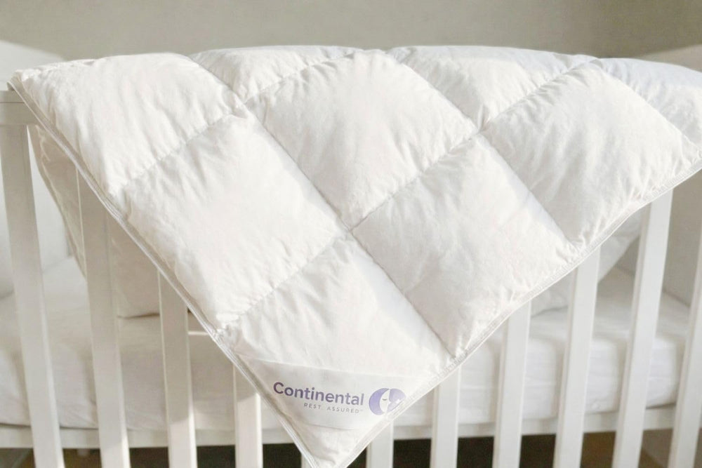 Continental Bedding Serenity Toddler Down Comforter 700 Fill Power White Down...