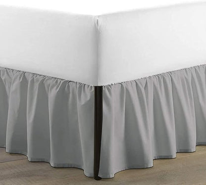 SKY BEDDINGS - Full Size Ruffled Bed Skirt - 14 Inch Drop Dust Ruffle Bed Skirt by SKYBEDDINGS