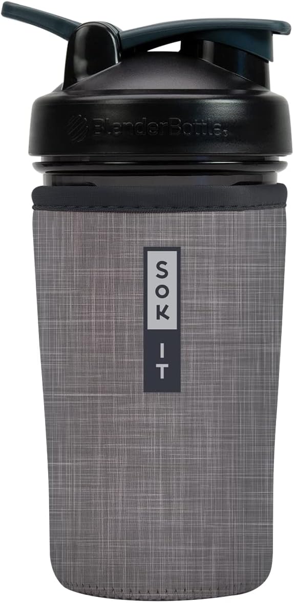 Sok It BotlSok Protein Blender Shaker Bottle Sleeve Insulated Neoprene Cover by SokIt