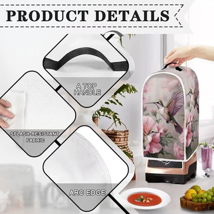 Hummingbird Floral Blender Dust Cover Appliance Covers - Image 4