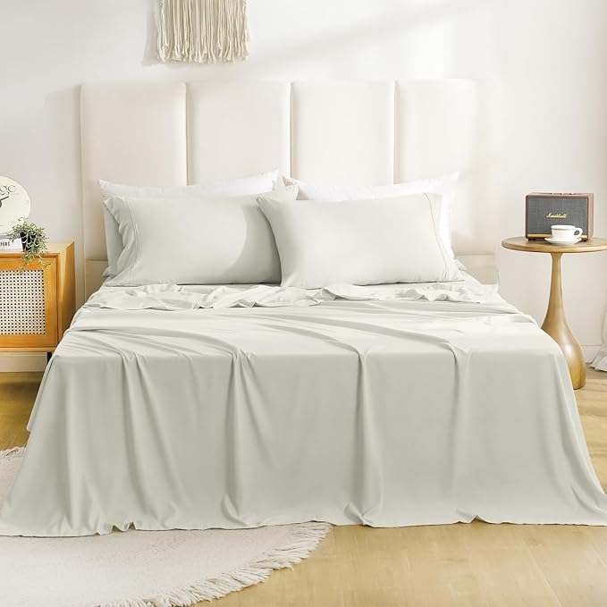 Silky Soft Queen Sheet Set by COZYSMILE