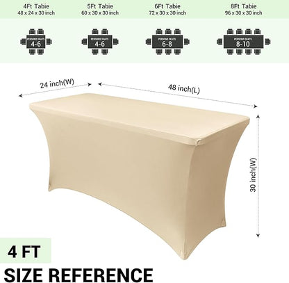 Obstal 4Ft Stretch Spandex Table Cover - Image 4