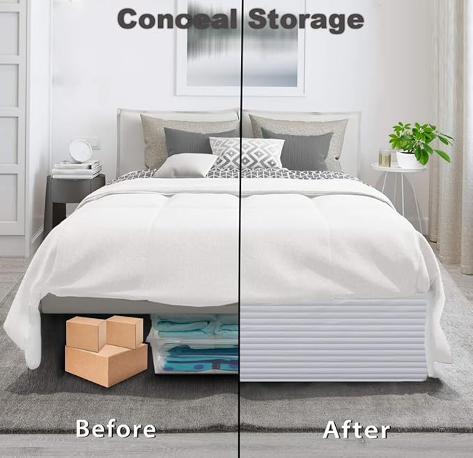 Queen Bed Skirt-Box Spring Cover - Image 2