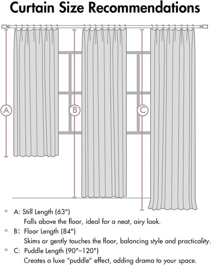 miulee natural pinch pleated 100% blackout linen curtains, view 9