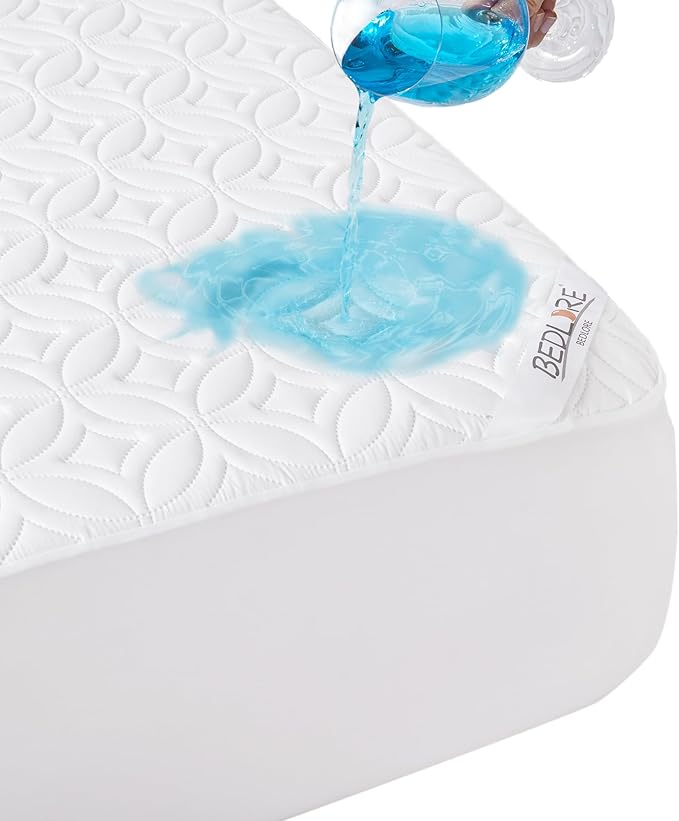 BEDLORE Waterproof Mattress Protector, Queen Size Noiseless Mattress Pad by Bedlore