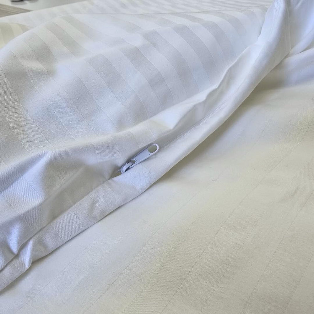 Continental Bedding Toddler Duvet Protector 100% Cotton 300TC Damask Stripe w...