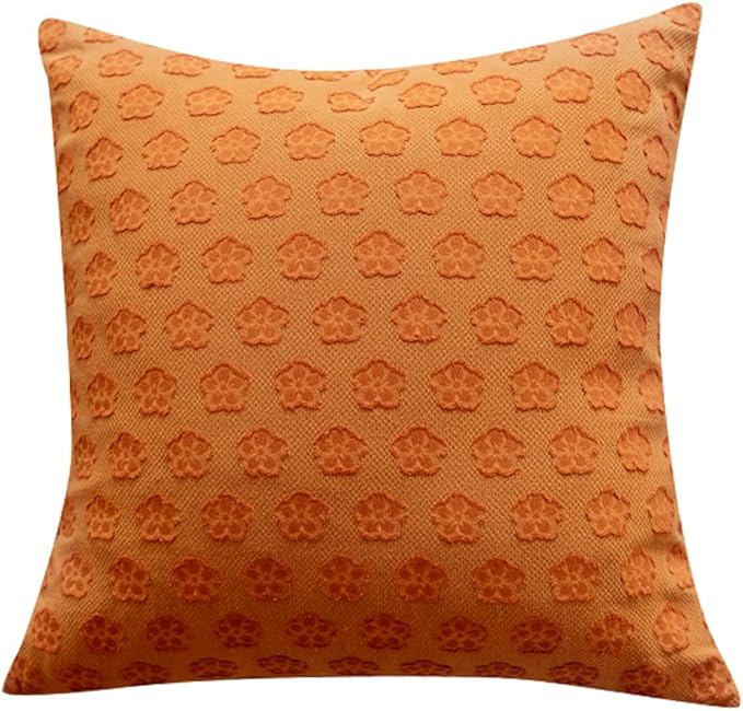 18x18 Inches Thanksgiving Fall Throw Pillow Orange Pillow Covers Pumpkin Pillow by Mussepera