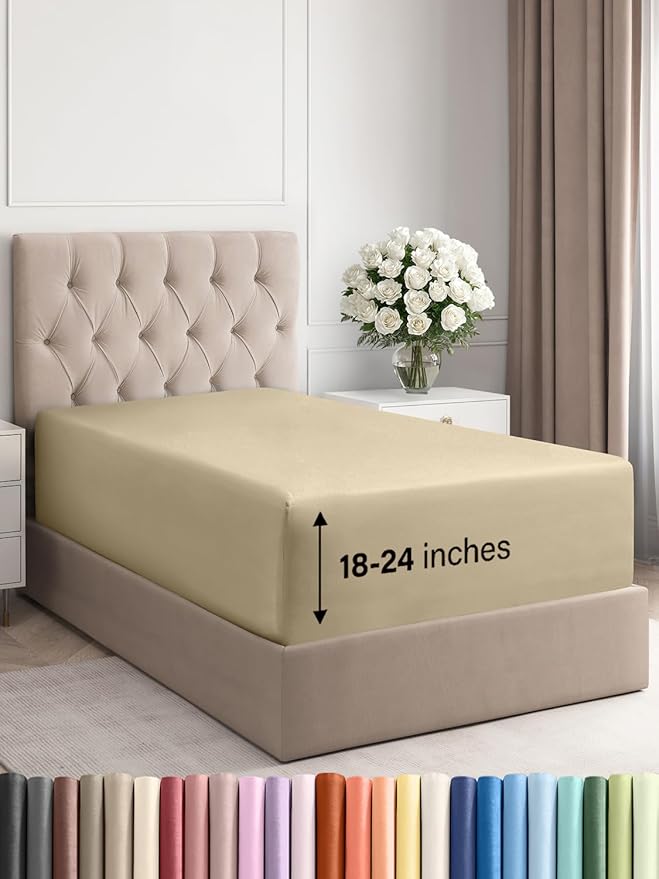 Extra Deep Twin XL Fitted Sheet by CGKUnlimited