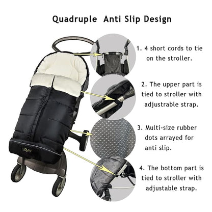 CozyMe 3 in 1 Winter Outdoor Tour Toddler Universal Stroller Sleeping Bag - Image 2