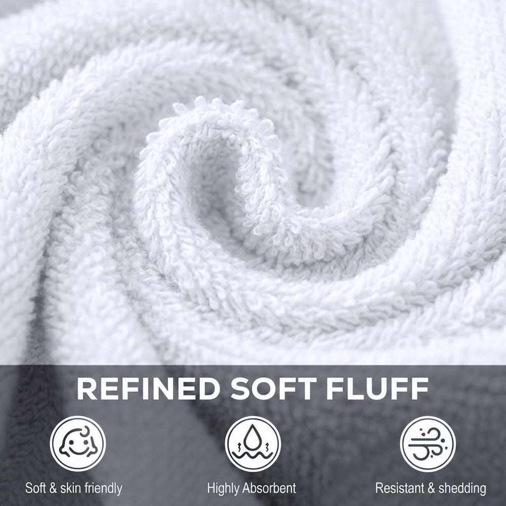Utopia Towels 60 Pack Washcloths, 12x12 In, 100% Cotton, White