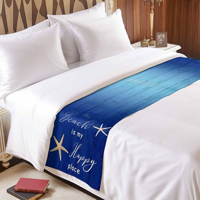 Happy Beach Place Marine Starfish Bed Runners - Image 5