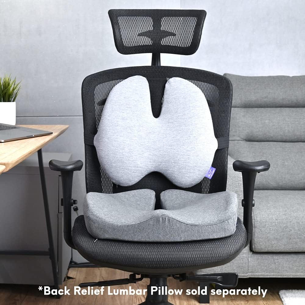 C CUSHION LAB Patented Pressure Relief Seat Cushion for Long Sitting Hours on...