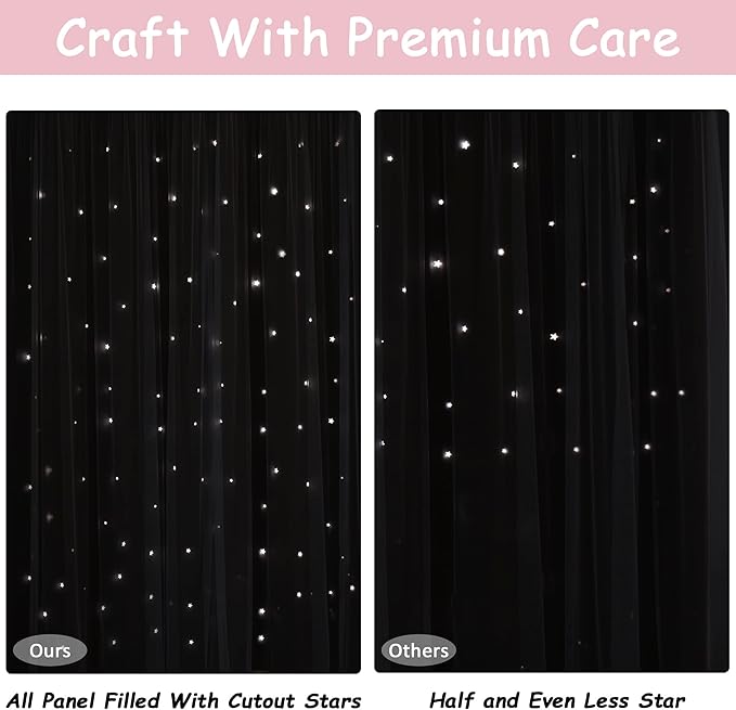 Kinryb Star Hollowed Out Kids Curtains - Image 6