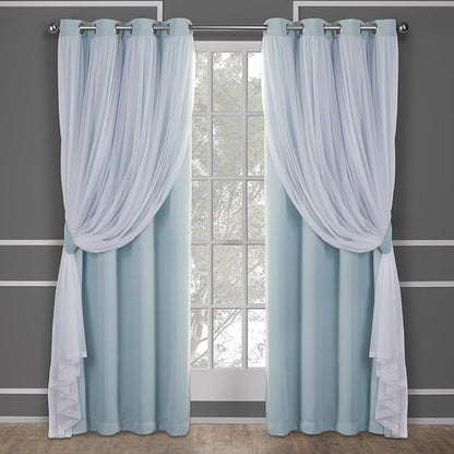 TOWN & COUNTRY LUXE Talia Double Layer Indoor Curtains, Sheer and Room by TOWN+%26+COUNTRY+LUXE