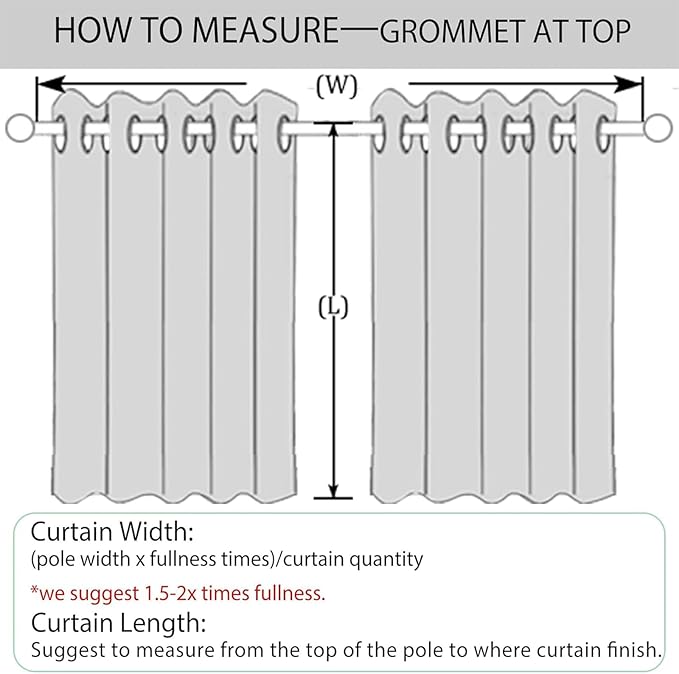 Macochico Extra Wide 100% Blackout Chenille Curtains 100" Wx102 L Thermal - Image 7