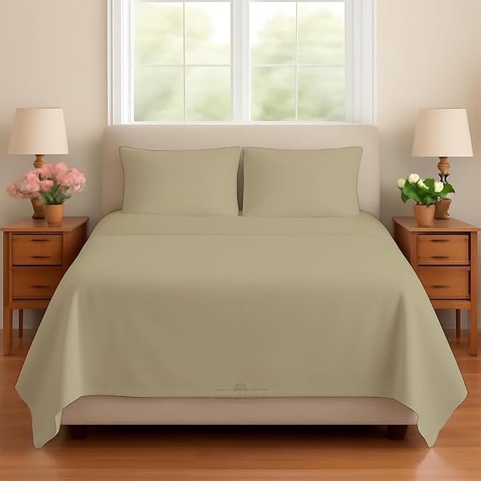 Sleeper Sofa 4 Piece Bed Sheet Set Premium Quality 100% Cotton 500 Thread Count by Yarns+of+Cotton