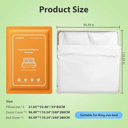 4 PCS Disposable Bed Sheet King Size, Disposable Sheet - Image 2