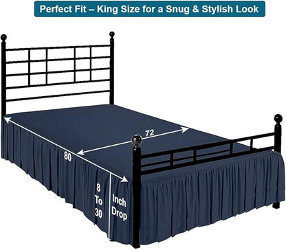 Shreem Linen Ruffled Bed Skirt - Image 5