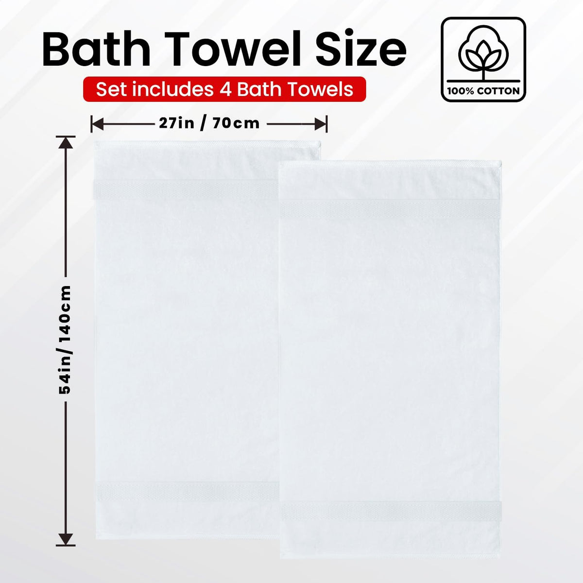 infinitee xclusives 100% ring-spun cotton bath towels for, close-up detail