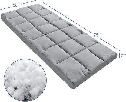 Cot Mattress Topper, Foam Quilted Pads - Image 5