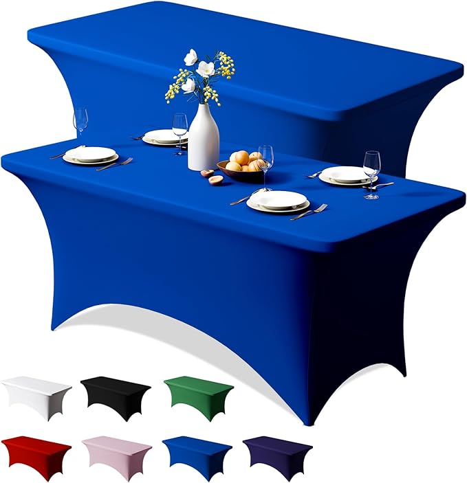 Trlyc 2 Pack 6FT Spandex Table Cloth by TRLYC