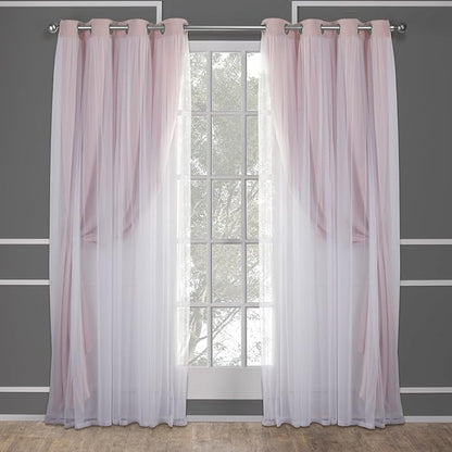 TOWN & COUNTRY LUXE Talia Double Layer Indoor Curtains, Sheer and Room - Image 2