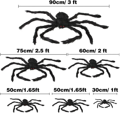 Halloween Spider Decorations 6 Pack: Giant Spider Outdoor Decoration