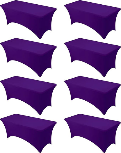 8-Pack Premium Purple Spandex Tablecloths by DailySet