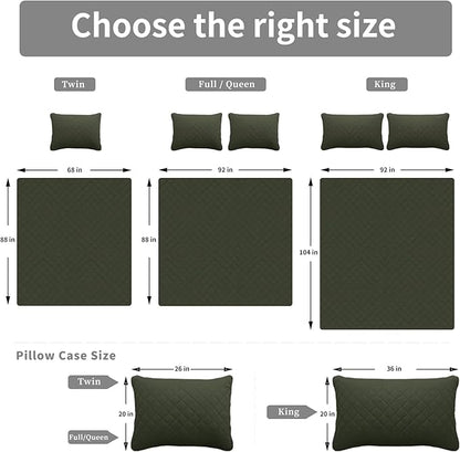 Easy-Going Twin Size Reversible Quilt Set - Image 7