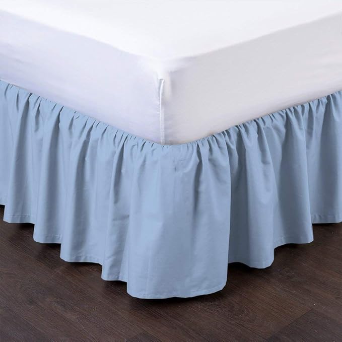Ruffled Bed Skirt 12 Inch Drop Dust Ruffle by Unknown