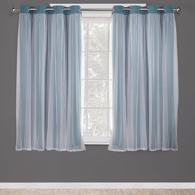 TOWN & COUNTRY LUXE Talia Double Layer Indoor Curtains, Sheer and Room by TOWN+%26+COUNTRY+LUXE