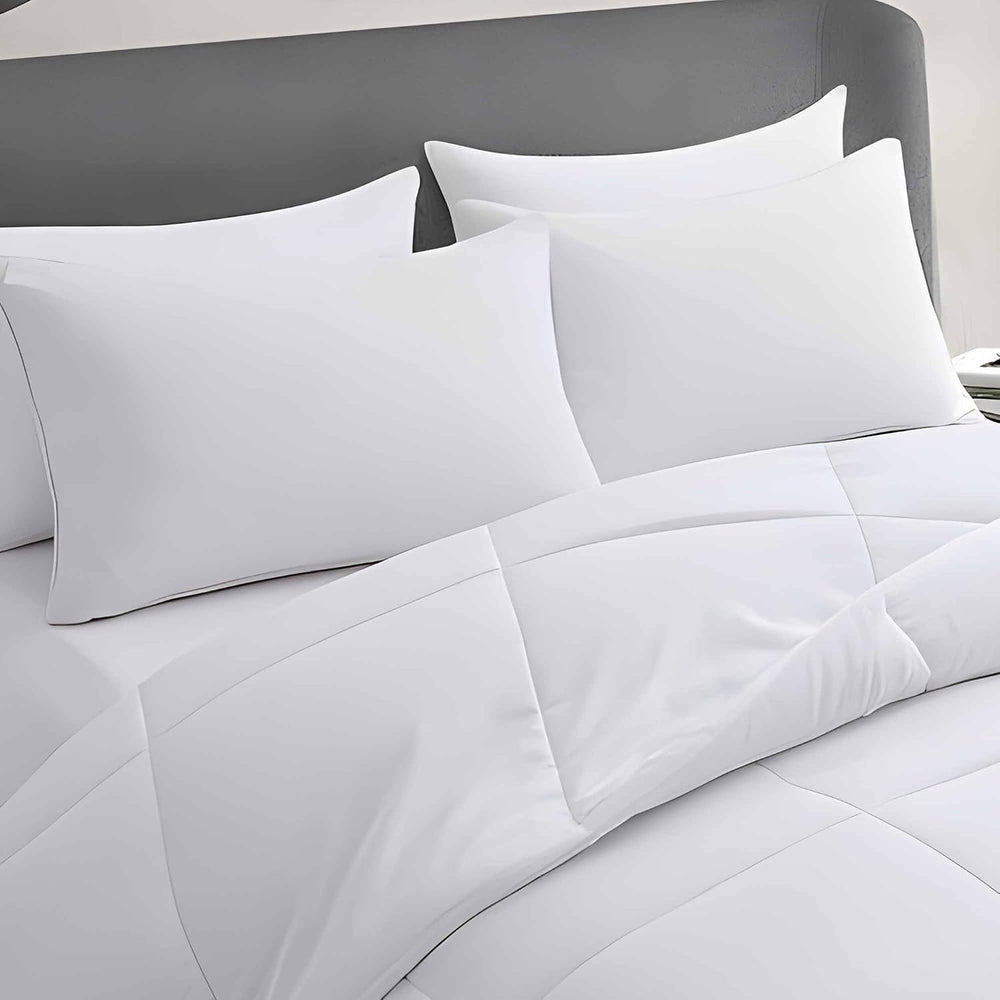 Acteb Ultra Thin Flat Soft Bed Pillows Standard Size Set of 2 Pack for Sleepi...
