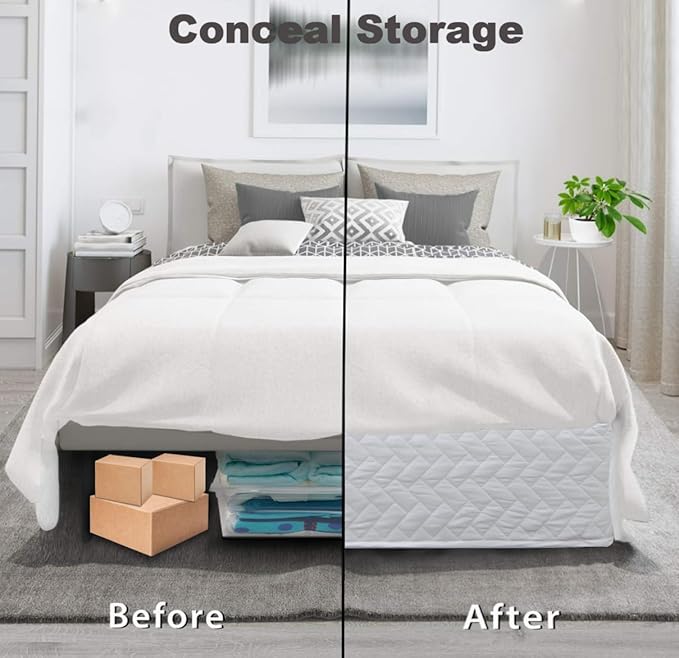King Bed Skirt-Box Spring Cover - Image 2