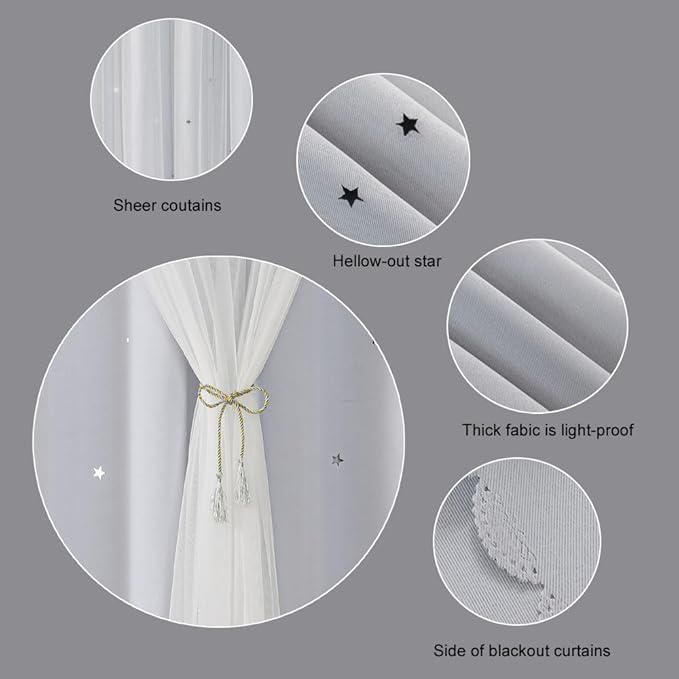 Ombre Rainbow Blackout Curtains - Image 4