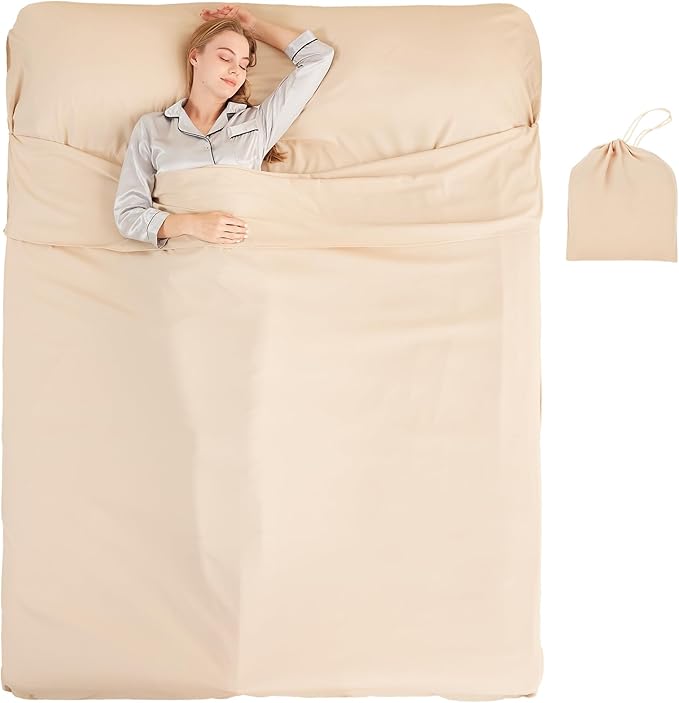 Sleeping Bag Liner Camping Adult Sleep Sack Lightweight Travel Sheet by Unknown