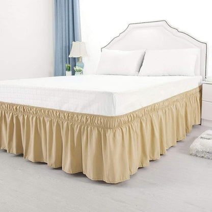 Taupe Wrap Around Bed Skirts - Image 2