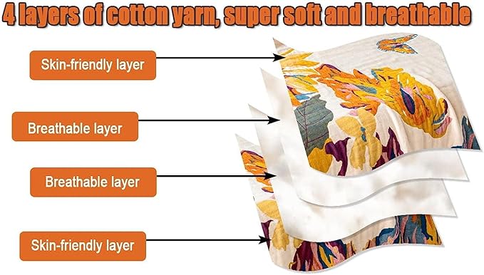 MSGKV 100% Cotton Throw Blanket - Image 6