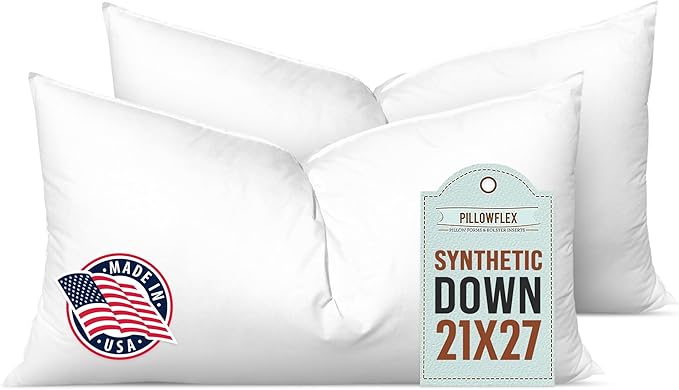 Pillowflex Synthetic Down Alternative Pillow Inserts by Pillowflex