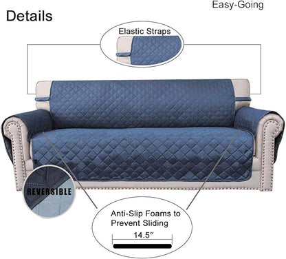 Easy-Going 4 Seater Sofa Slipcover Reversible Sofa Cover Water Resistant Couch - Image 3