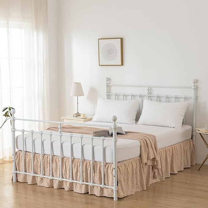 Bed Skirt Queen Size Ruffled Bed Skirt - Image 4
