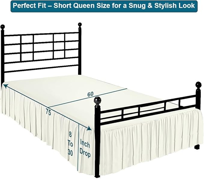 Shreem Linen Ruffled Bed Skirt - Image 5