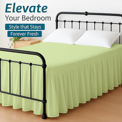 Shreem Linen Ruffled Bed Skirt - Image 3