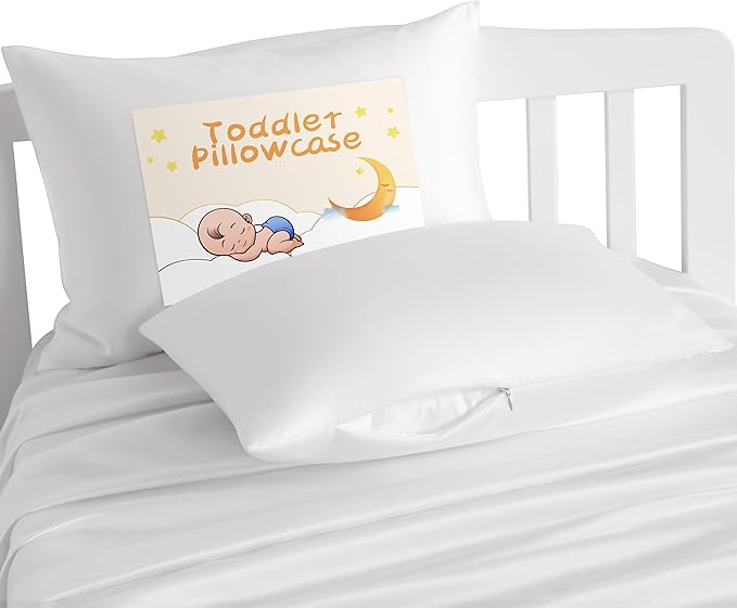 NTBAY Zippered Silk Satin Toddler Pillowcases by NTBAY