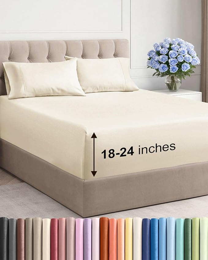Extra Deep Pocket Cal King Sheets by CGKUnlimited