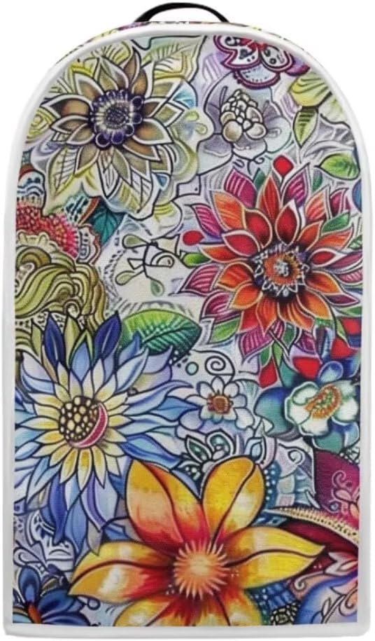 Boho Floral Blender Dust Cover Anti Fingerprint Polyester Stand Mixer or Coffee by YUVAMAGIMO