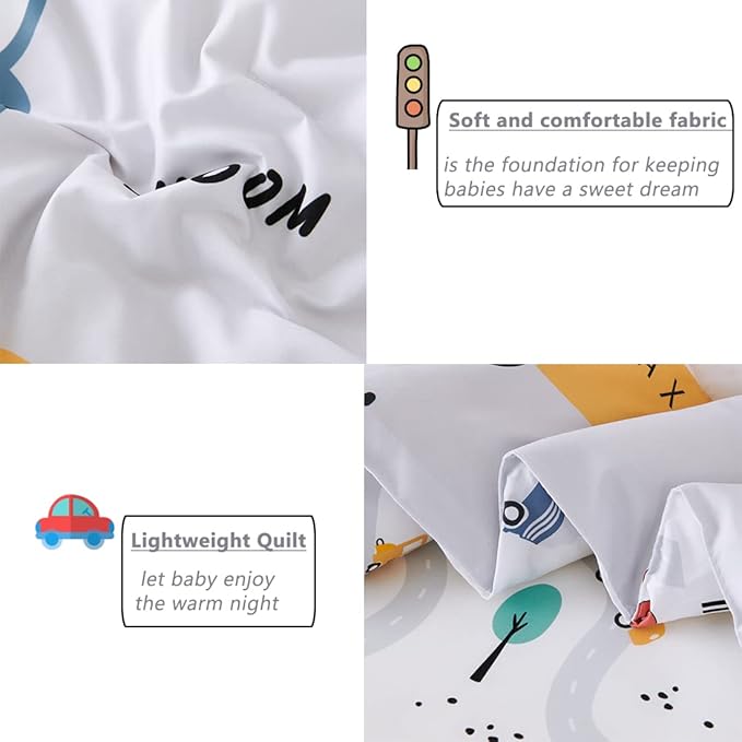 PERFEMET 4 Pcs Toddler Bedding Set - Image 6