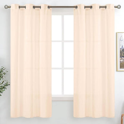 BGment Non-See-Through Privacy Sheer Curtains by BGment