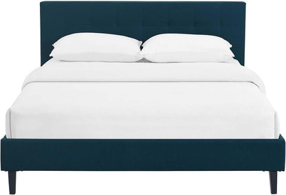 modway linnea upholstered azure full platform bed with, package contents