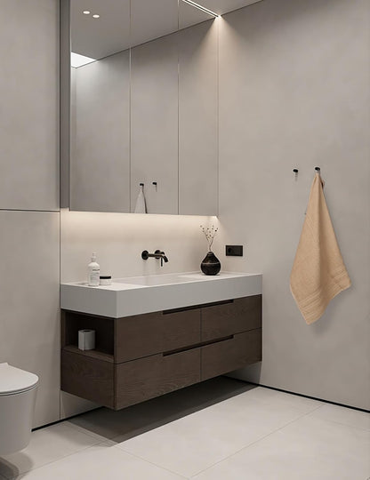 large bath towels set of 6 – 24" on a desk or shelf